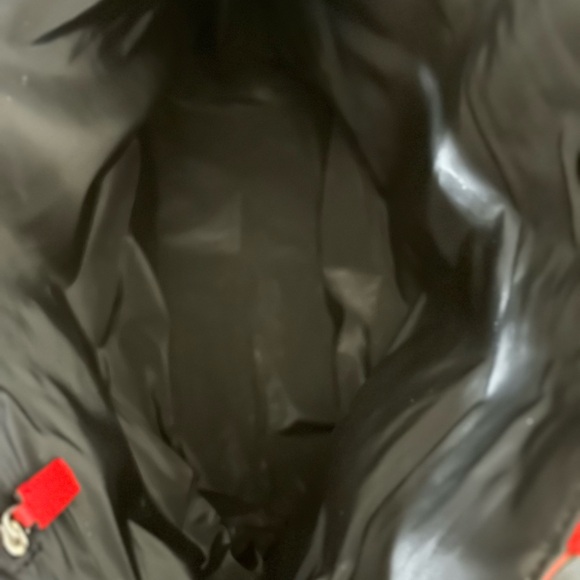 BURBERRY Red Plaid Tote Bag - Picture 6 of 10